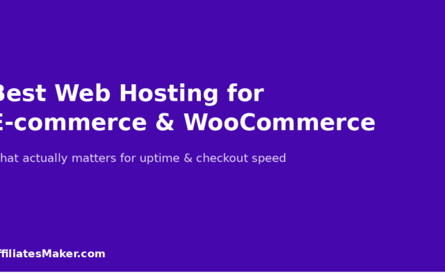 Best Web Hosting for E-commerce & WooCommerce Stores in 2026